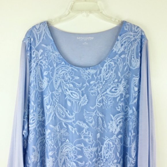 NWT Soft Surrounding Adele Silk Tunic Top - Picture 3 of 7